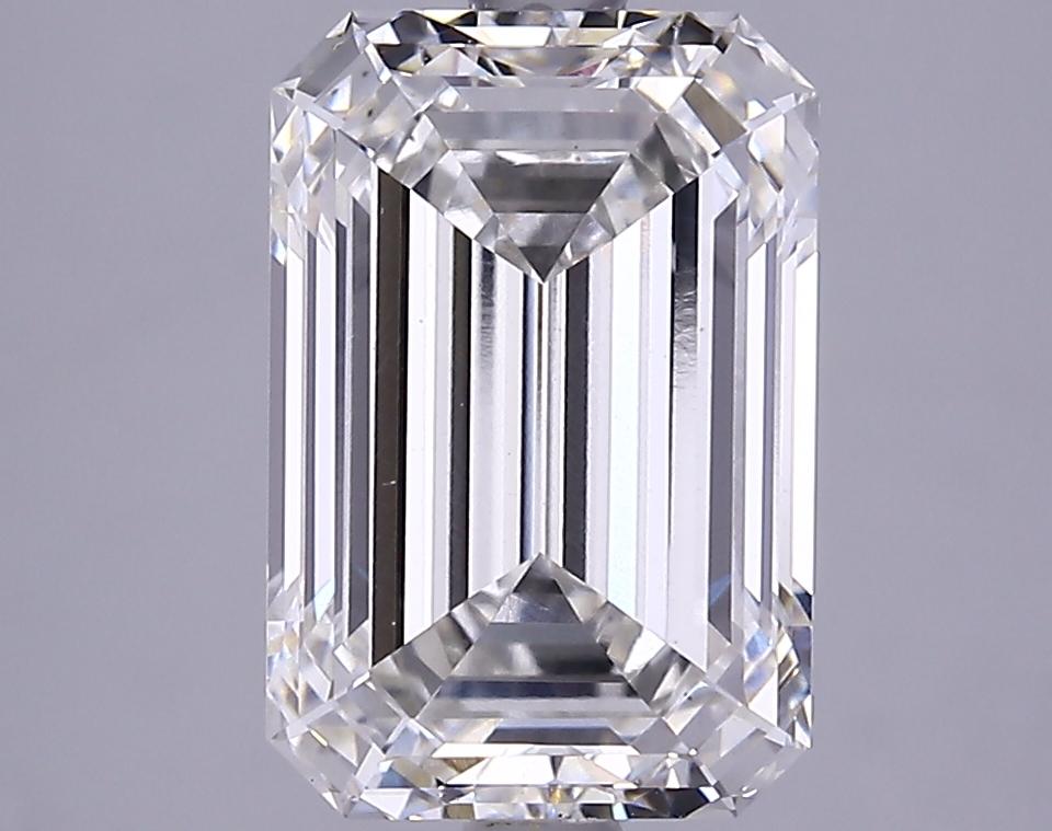 3.77 Carat Emerald Shaped Very Good Cut VS2 GIA Certified Lab Grown Diamond