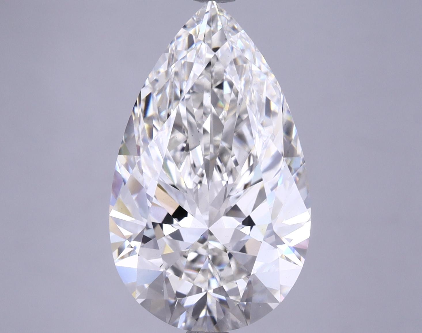 5.05 Carat Pear Shaped Ideal Cut VS1 GIA Certified Lab Grown Diamond