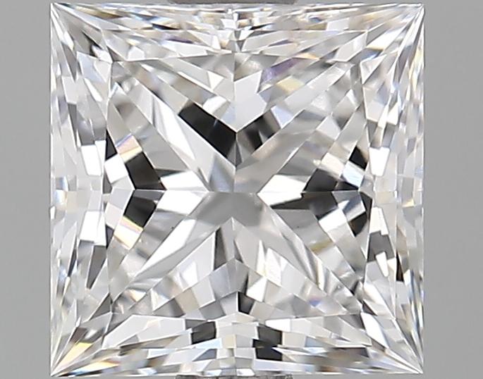 1.67 Carat Princess Shaped Ideal Cut VVS2 IGI Certified Lab Grown Diamond