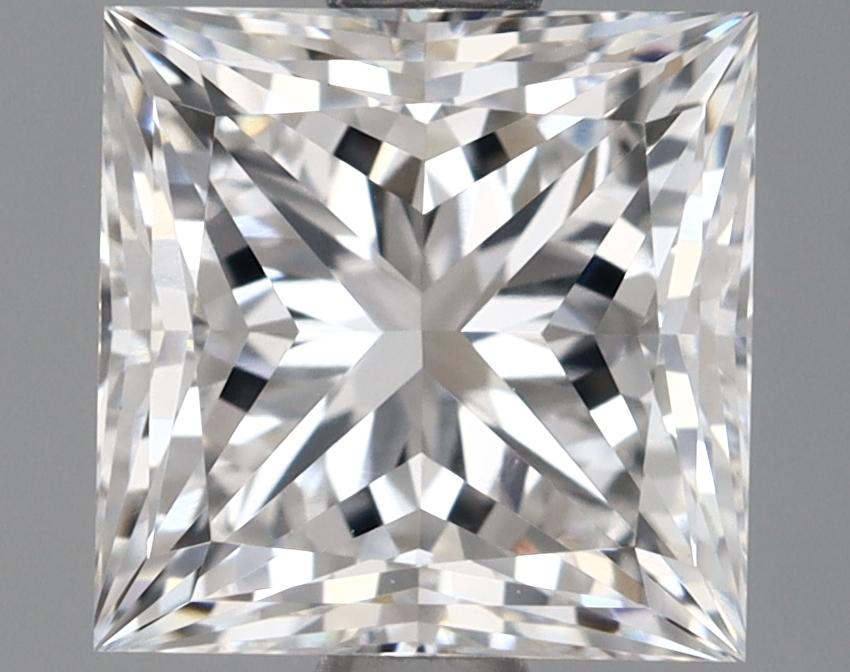 1.68 Carat Princess Shaped Ideal Cut VVS2 IGI Certified Lab Grown Diamond