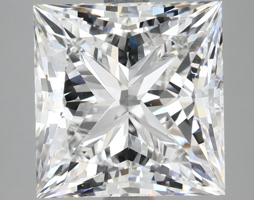 5.04 Carat Princess Shaped Ideal Cut VS2 IGI Certified Lab Grown Diamond