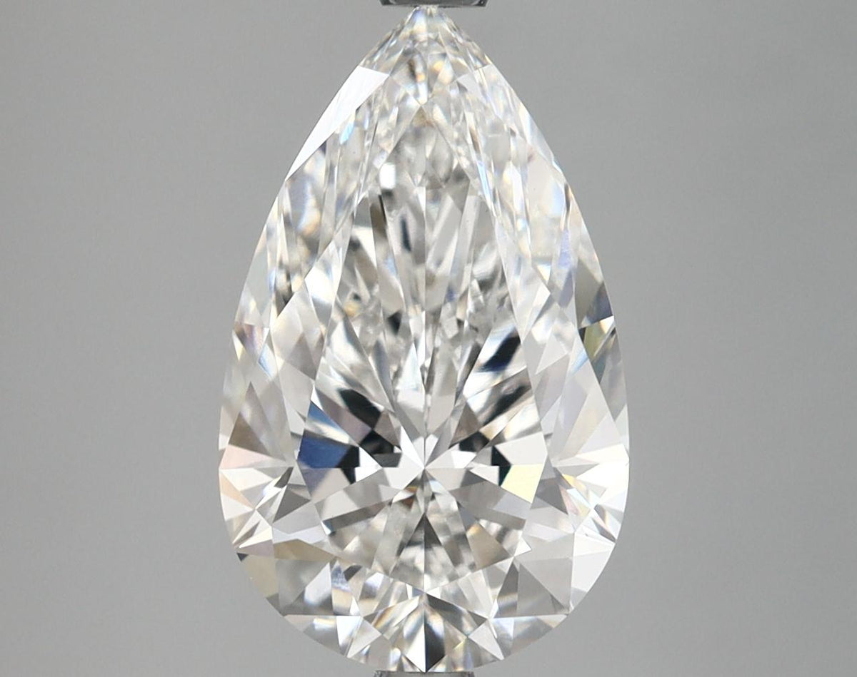 3.61 Carat Pear Shaped Ideal Cut VVS2 IGI Certified Lab Grown Diamond