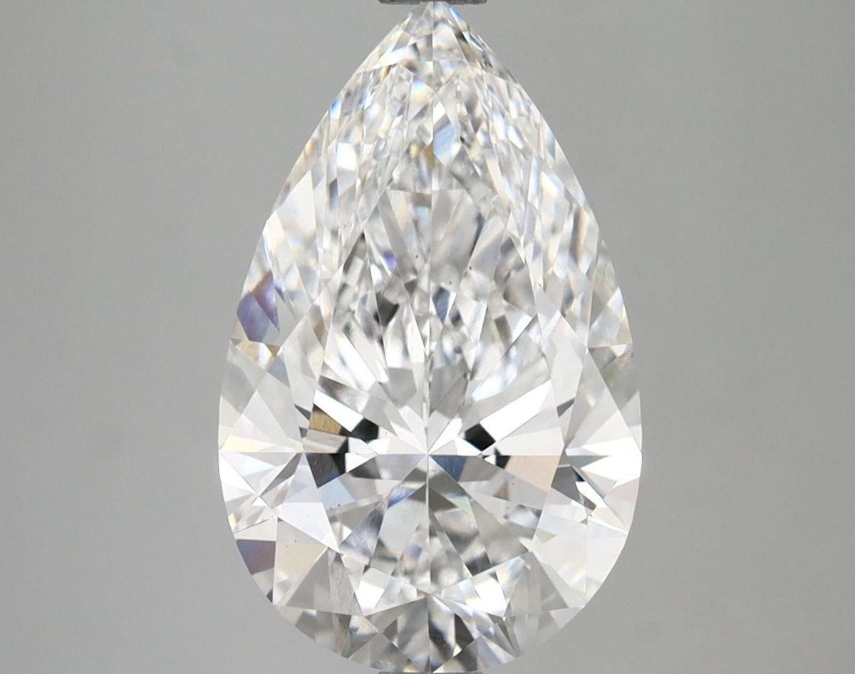 3.67 Carat Pear Shaped Ideal Cut VS1 IGI Certified Lab Grown Diamond