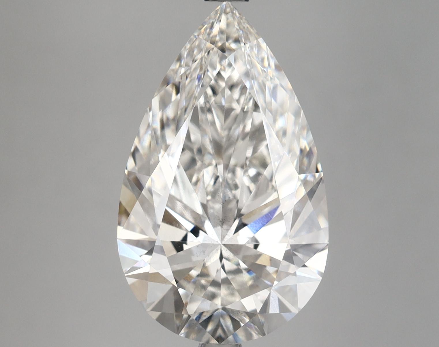 5.56 Carat Pear Shaped Ideal Cut VS2 IGI Certified Lab Grown Diamond