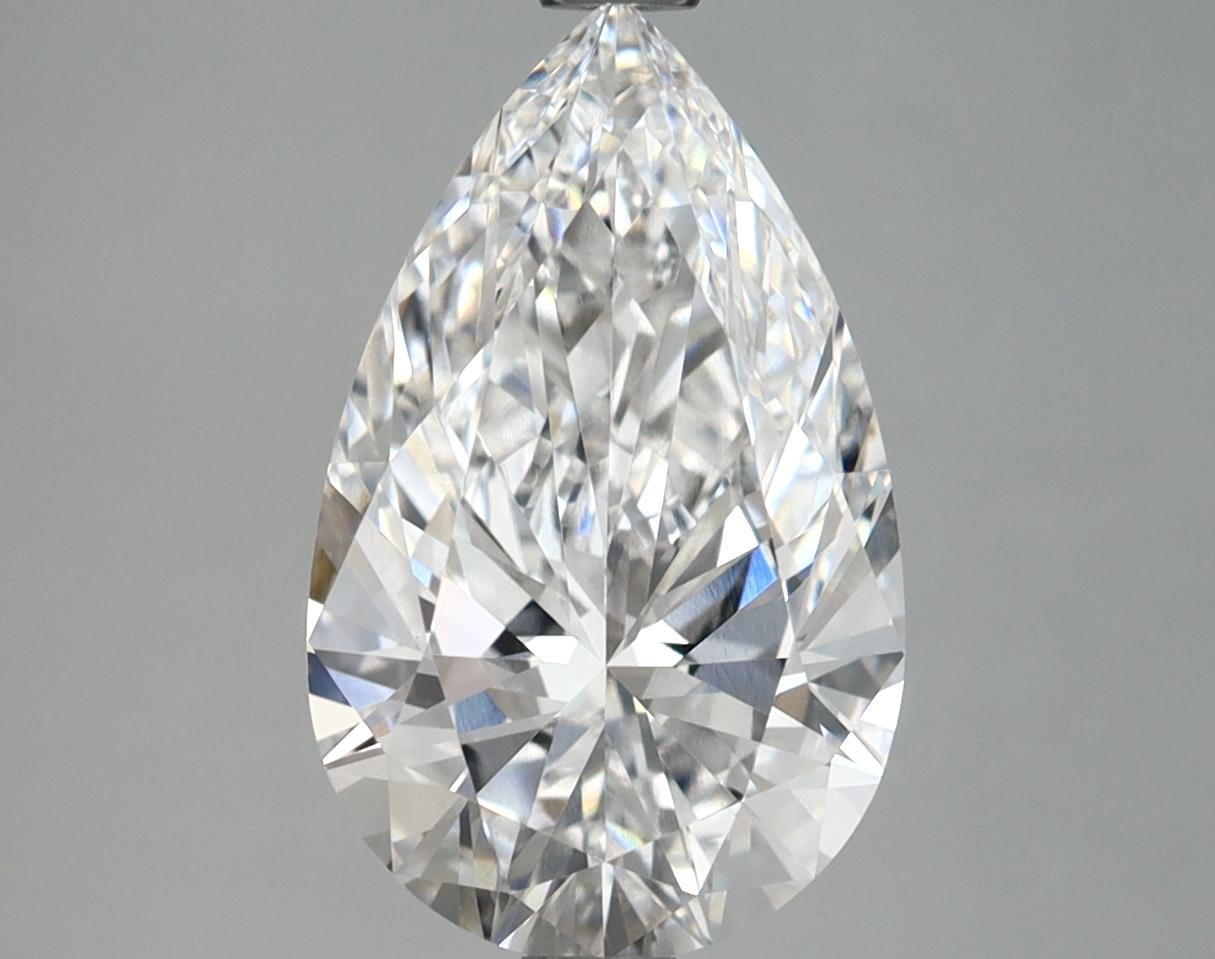 2.97 Carat Pear Shaped Ideal Cut VVS2 IGI Certified Lab Grown Diamond