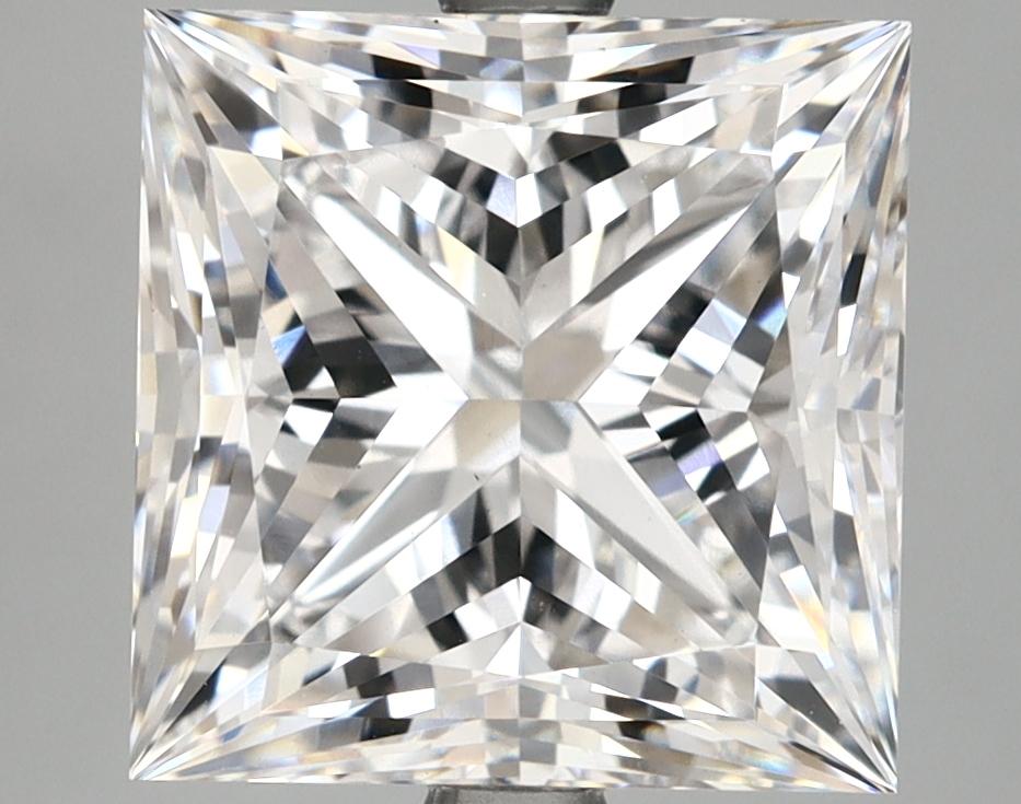 5.64 Carat Princess Shaped Ideal Cut VVS2 IGI Certified Lab Grown Diamond