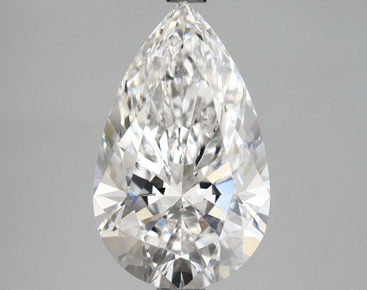 3.19 Carat Pear Shaped Ideal Cut VVS2 IGI Certified Lab Grown Diamond