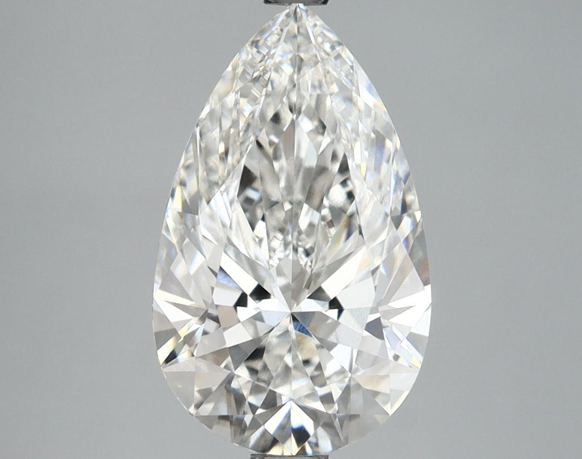 3.19 Carat Pear Shaped Ideal Cut VVS2 IGI Certified Lab Grown Diamond