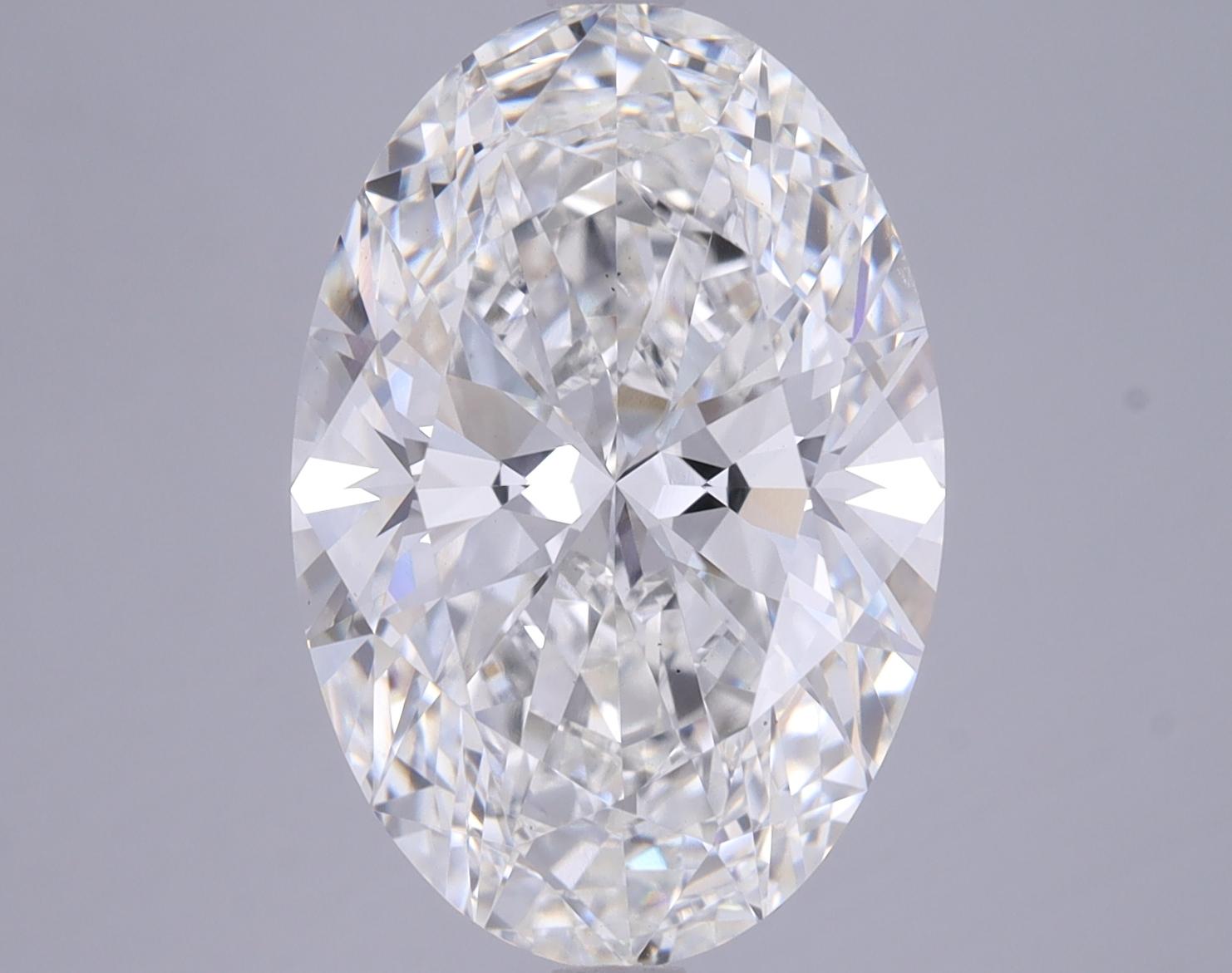 5.57 Carat Oval Shaped Ideal Cut VS2 GIA Certified Lab Grown Diamond