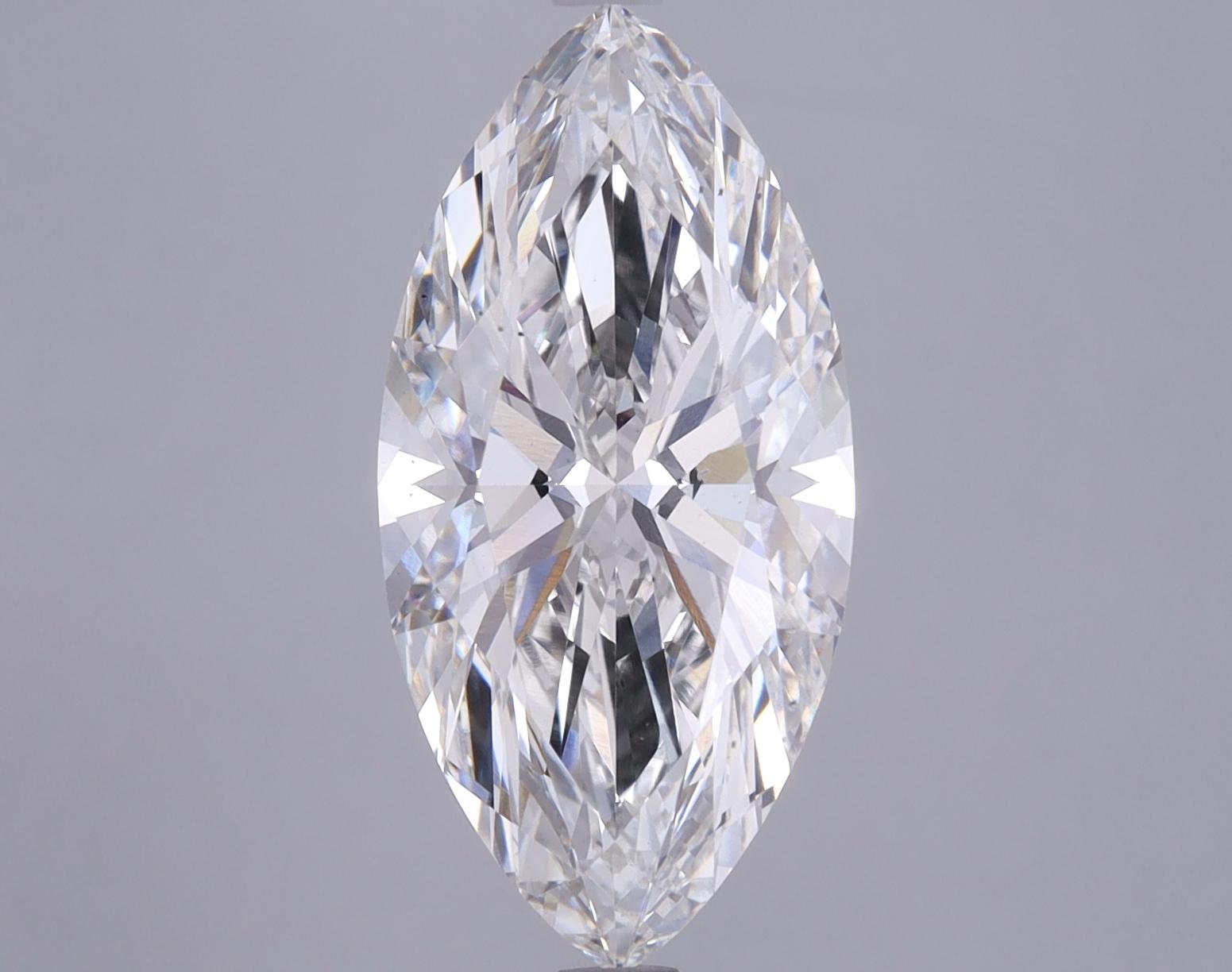 4.13 Carat Marquise Shaped Ideal Cut VS2 GIA Certified Lab Grown Diamond