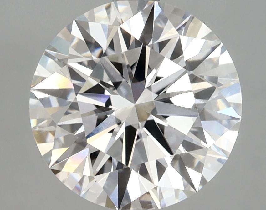 3.08 Carat Round Shaped Ideal Cut VVS2 IGI Certified Lab Grown Diamond