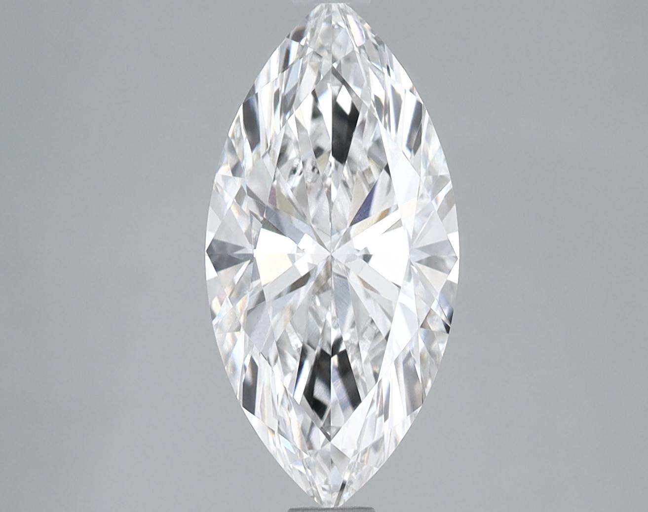 1.98 Carat Marquise Shaped Ideal Cut VVS2 IGI Certified Lab Grown Diamond