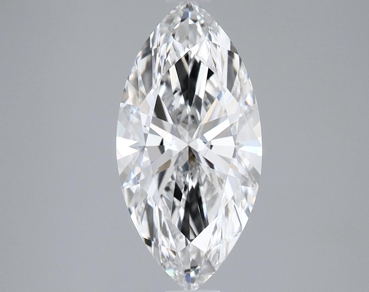 2.01 Carat Marquise Shaped Ideal Cut VVS2 IGI Certified Lab Grown Diamond