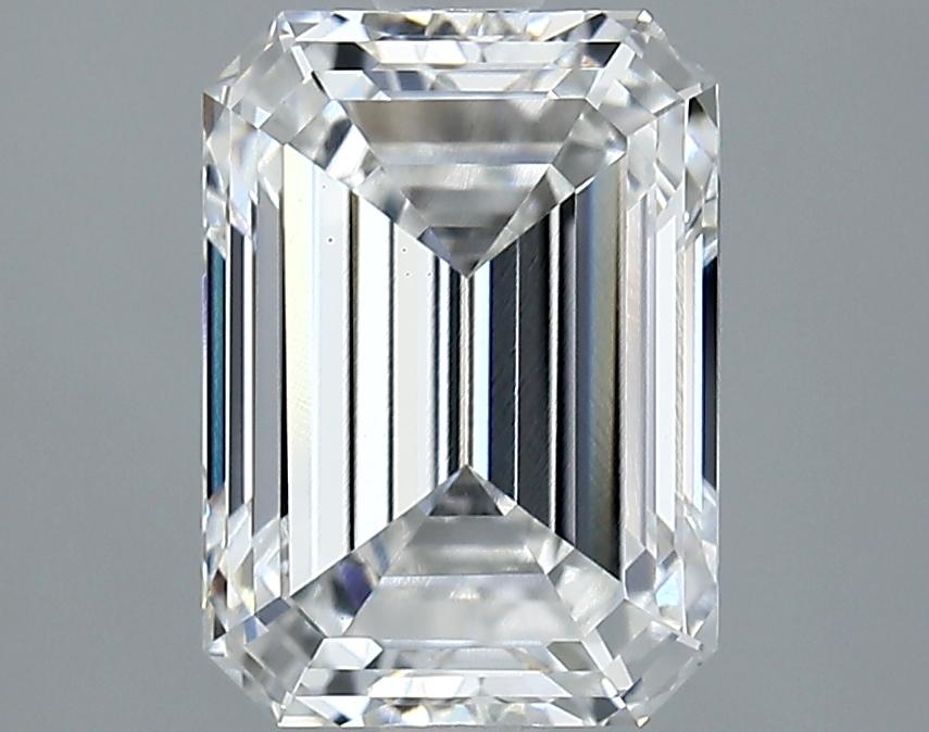 2.97 Carat Emerald Shaped Excellent Cut VVS2 IGI Certified Lab Grown Diamond