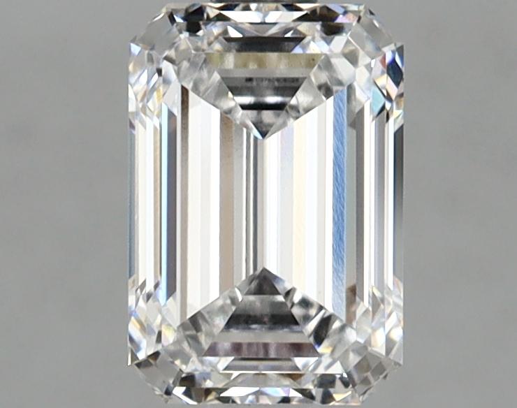1.55 Carat Emerald Shaped Ideal Cut VVS2 IGI Certified Lab Grown Diamond