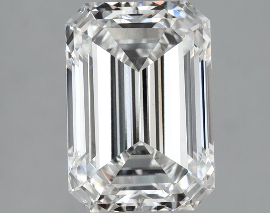 2.02 Carat Emerald Shaped Ideal Cut VVS2 IGI Certified Lab Grown Diamond