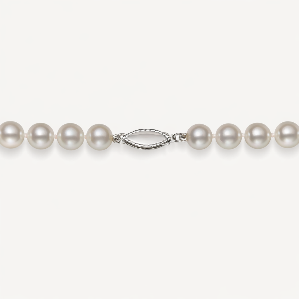 Freshwater Pearl Strand Necklace with Sterling Silver Clasp