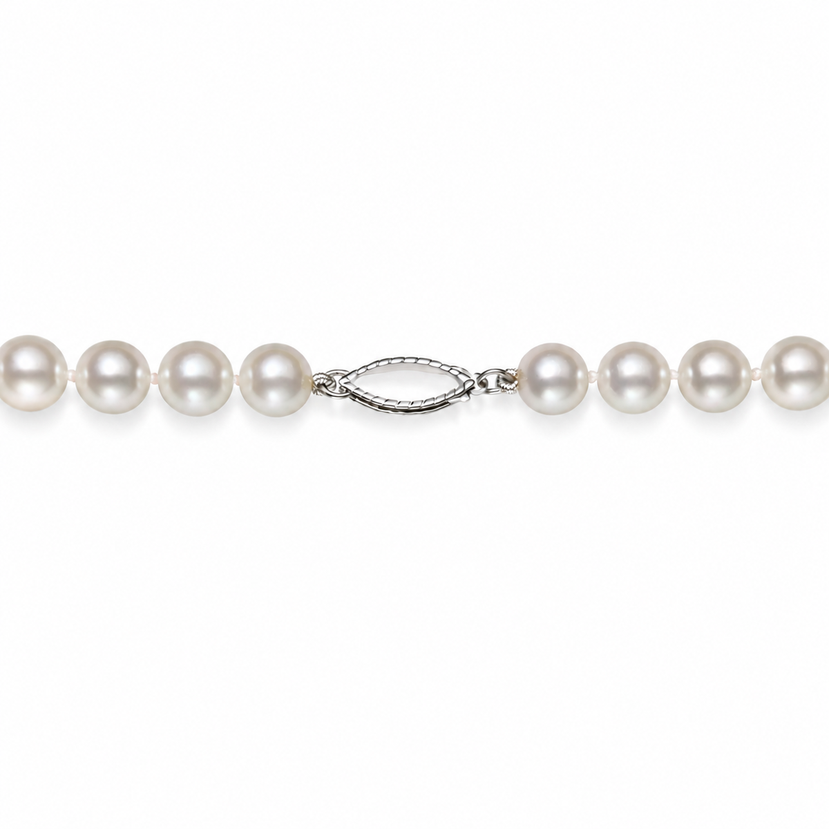Freshwater Pearl Strand Necklace with Sterling Silver Clasp