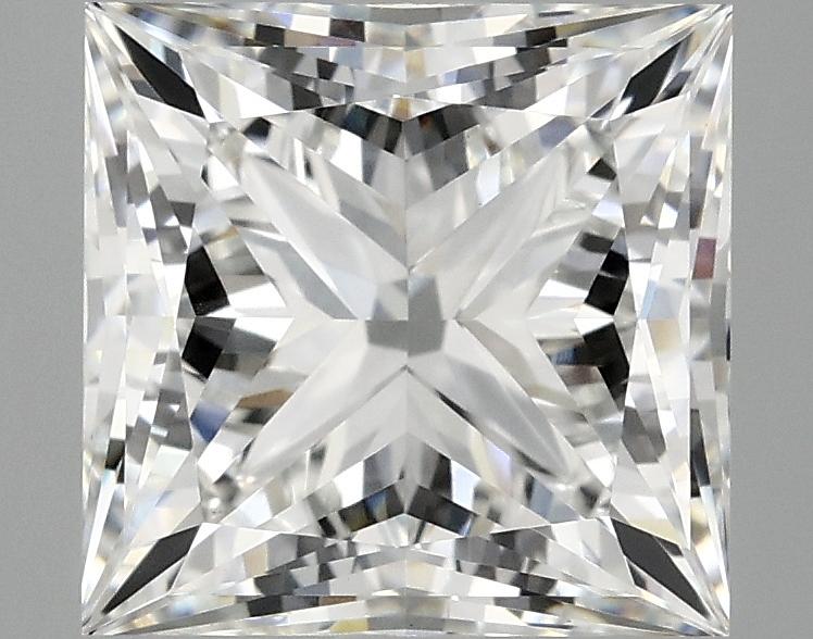 4.18 Carat Princess Shaped Ideal Cut VVS2 IGI Certified Lab Grown Diamond