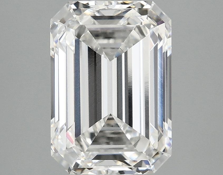 3.03 Carat Emerald Shaped Ideal Cut VVS2 IGI Certified Lab Grown Diamond