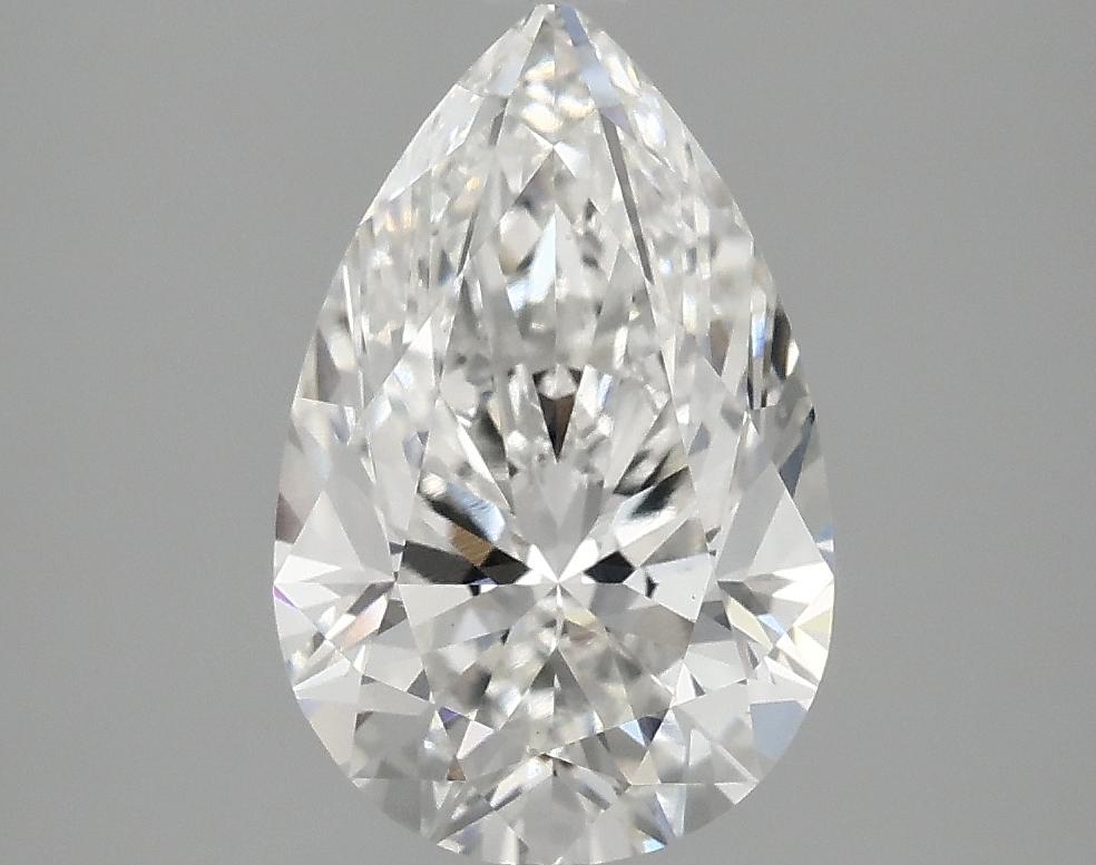 2.51 Carat Pear Shaped Ideal Cut VVS2 IGI Certified Lab Grown Diamond