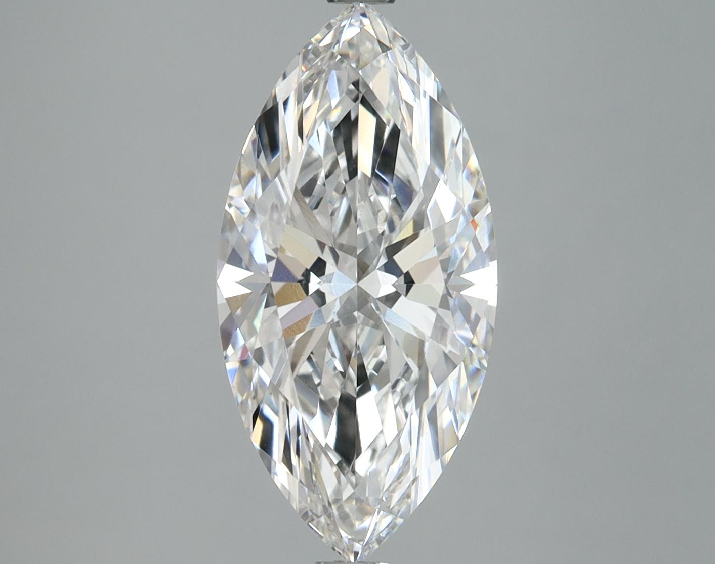 3.02 Carat Marquise Shaped Excellent Cut VVS2 IGI Certified Lab Grown Diamond