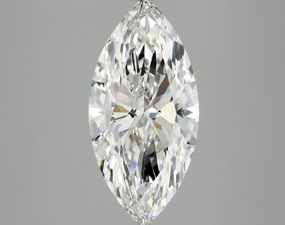 3.06 Carat Marquise Shaped Excellent Cut VVS2 IGI Certified Lab Grown Diamond