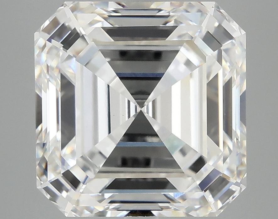 6.14 Carat Asscher Shaped Ideal Cut VVS2 IGI Certified Lab Grown Diamond