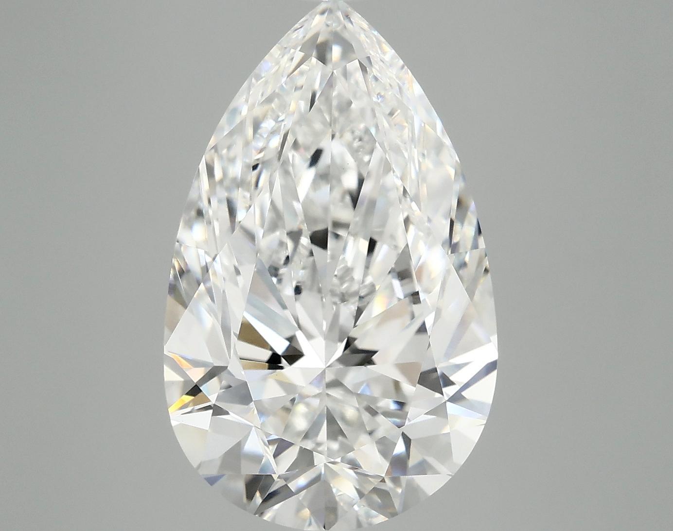 7.06 Carat Pear Shaped Ideal Cut VVS2 IGI Certified Lab Grown Diamond