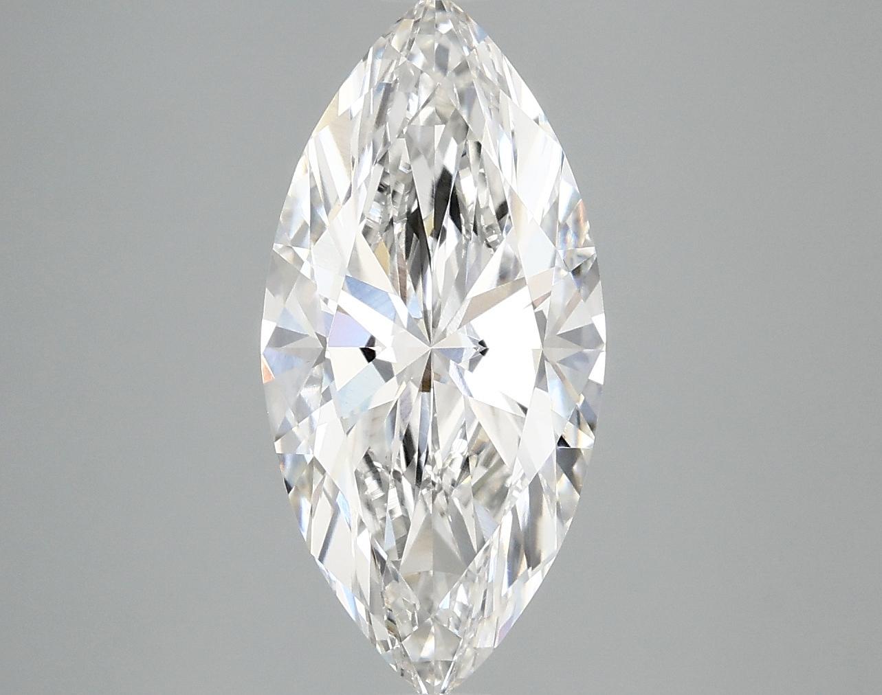 3.01 Carat Marquise Shaped Excellent Cut VVS2 IGI Certified Lab Grown Diamond