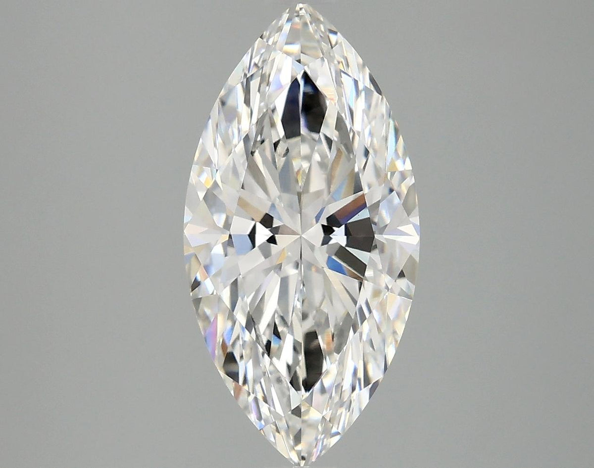 3.03 Carat Marquise Shaped Ideal Cut VVS2 IGI Certified Lab Grown Diamond
