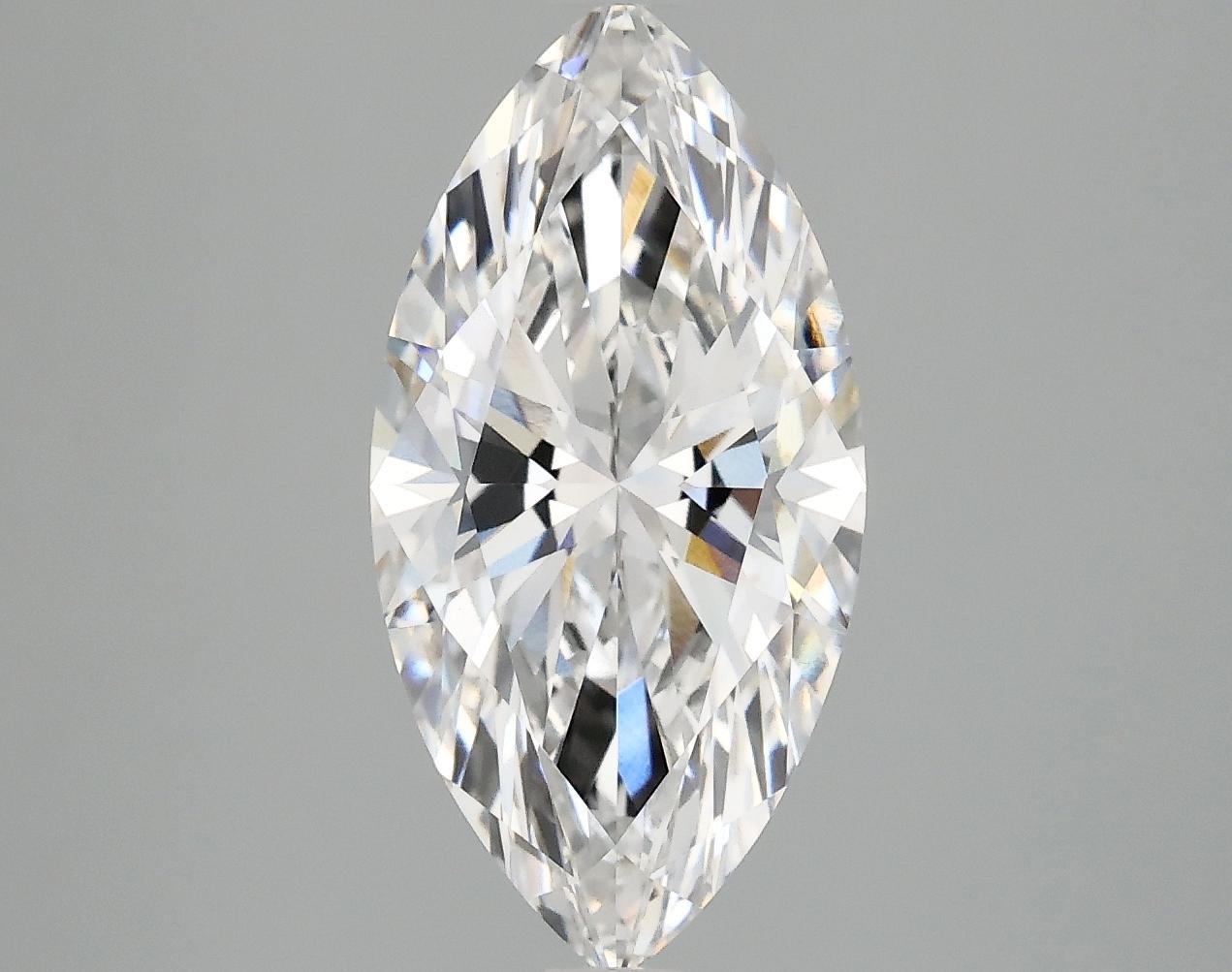 3.09 Carat Marquise Shaped Ideal Cut VVS2 IGI Certified Lab Grown Diamond