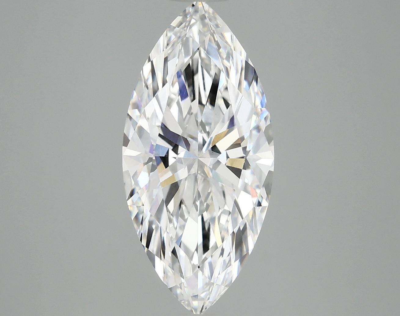 3.1 Carat Marquise Shaped Excellent Cut VVS2 IGI Certified Lab Grown Diamond
