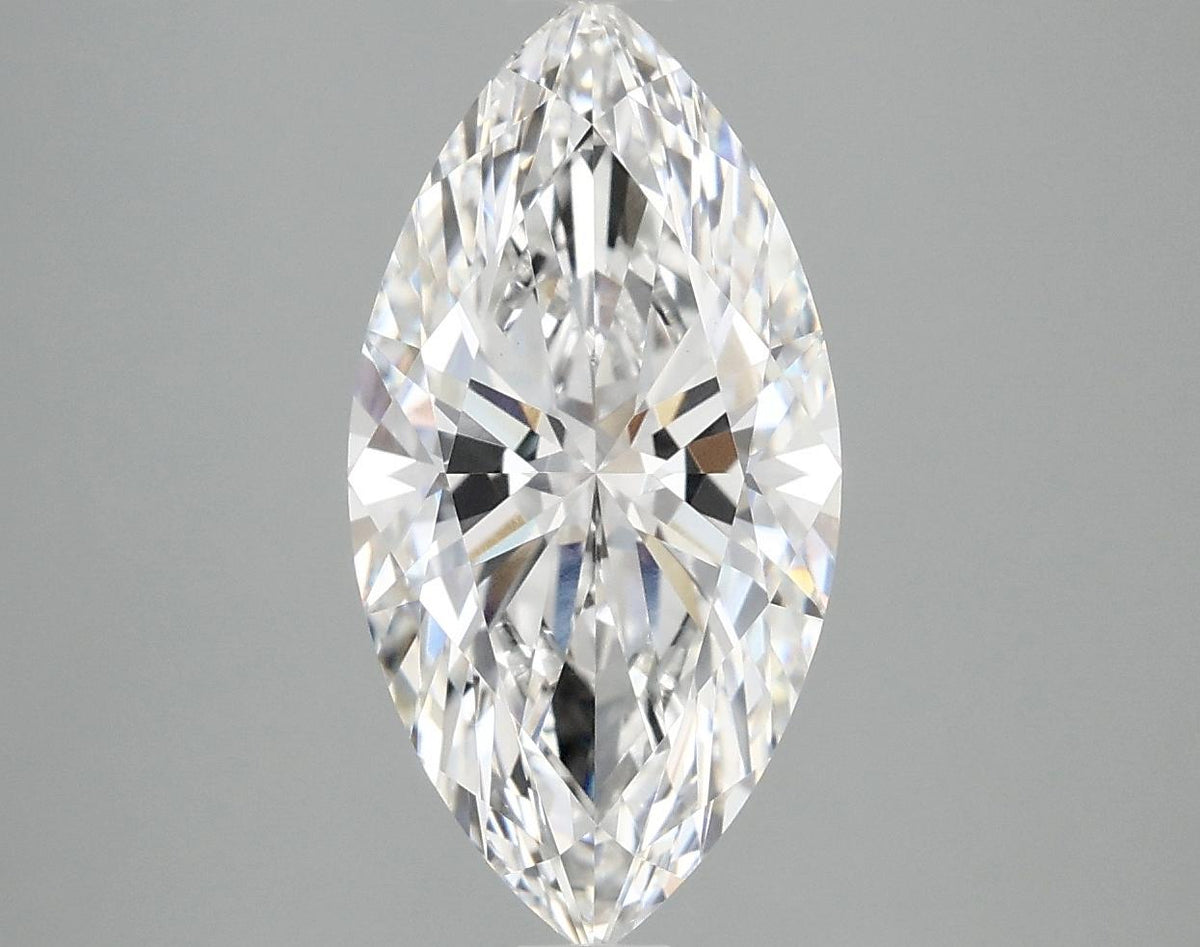 3.09 Carat Marquise Shaped Ideal Cut VVS2 IGI Certified Lab Grown Diamond