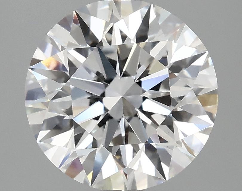 3.08 Carat Round Shaped Excellent Cut VVS2 IGI Certified Lab Grown Diamond