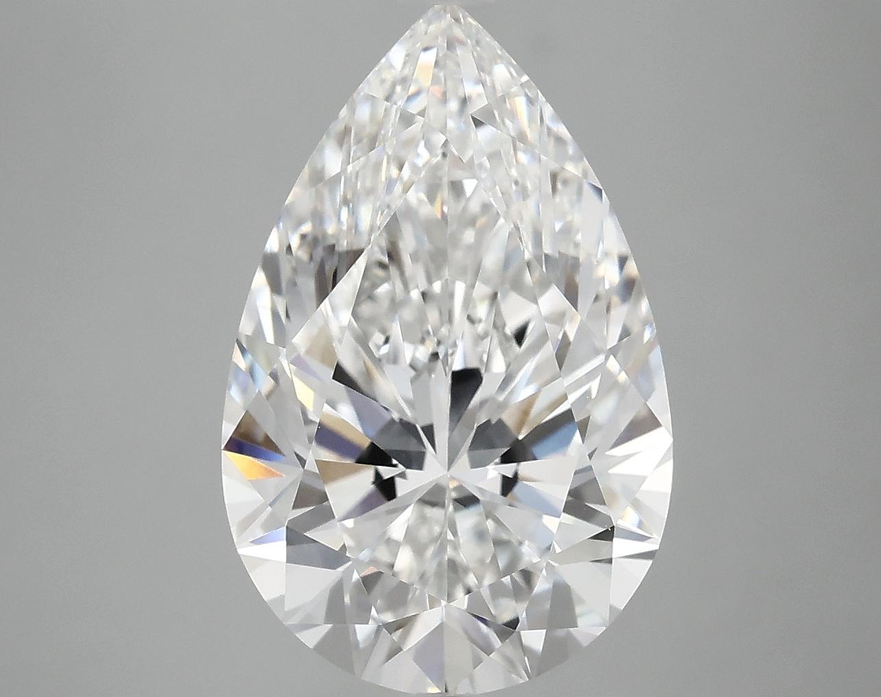 5.05 Carat Pear Shaped Ideal Cut VVS2 IGI Certified Lab Grown Diamond
