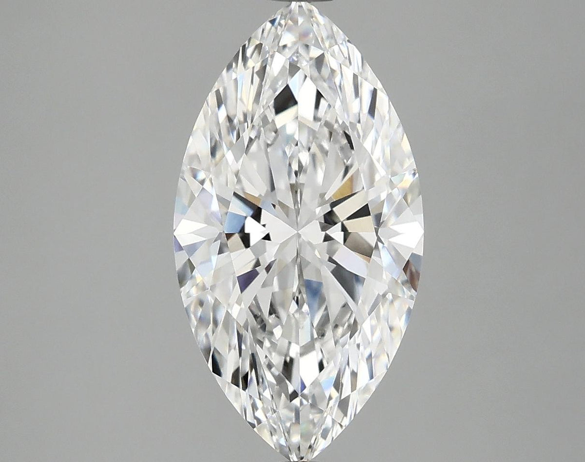 3.07 Carat Marquise Shaped Excellent Cut VVS2 IGI Certified Lab Grown Diamond