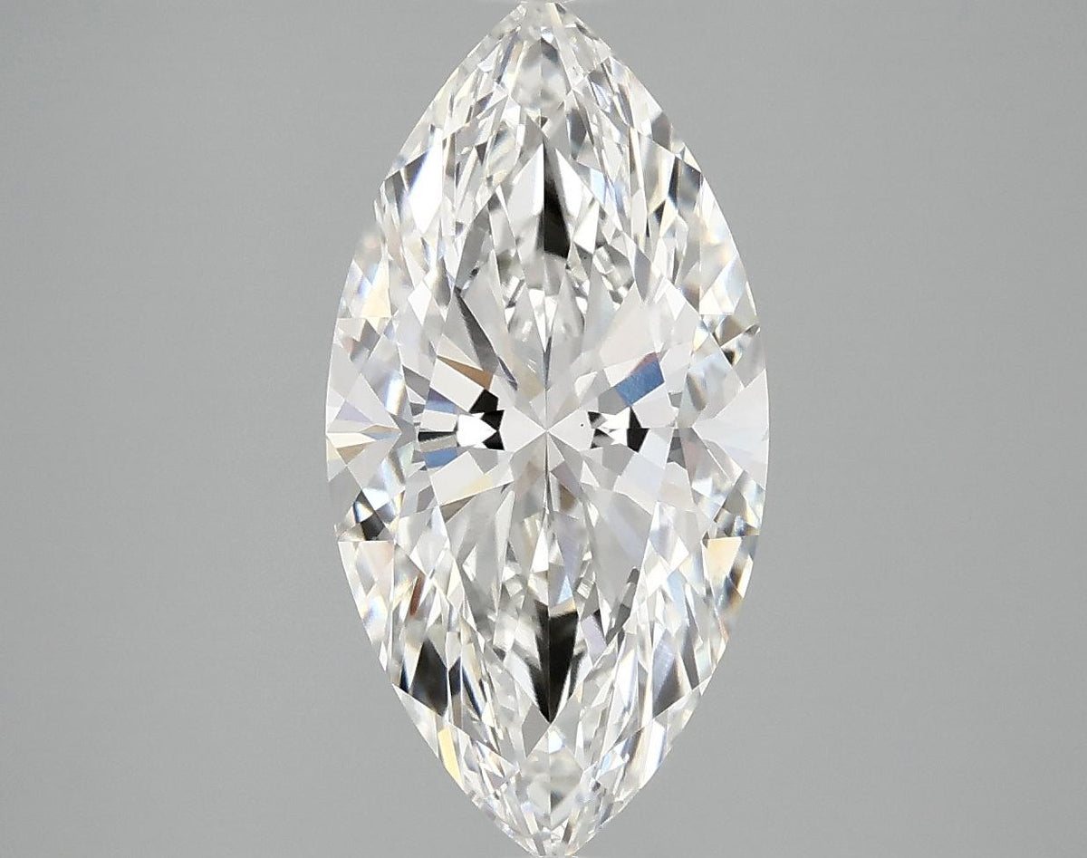 3.04 Carat Marquise Shaped Ideal Cut VVS2 IGI Certified Lab Grown Diamond