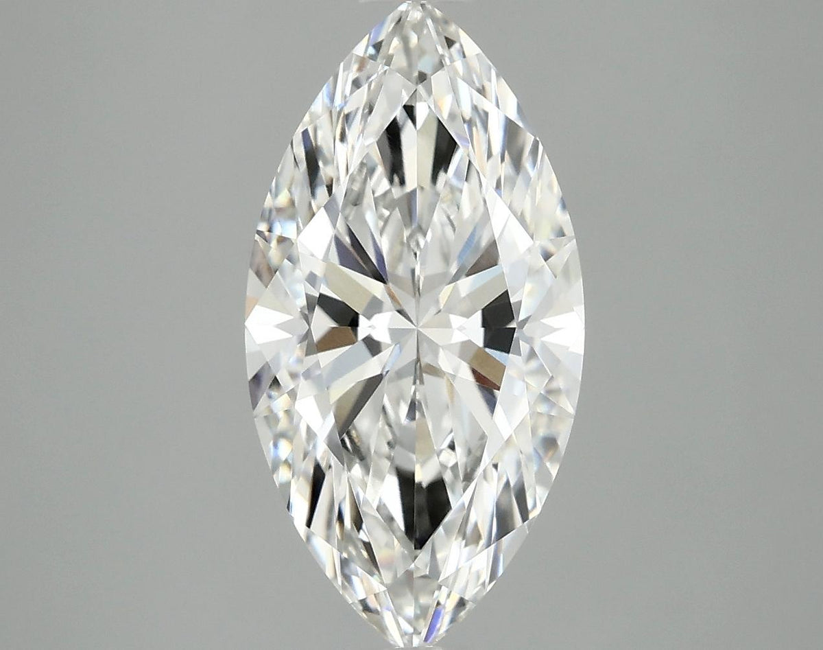2.97 Carat Marquise Shaped Ideal Cut VVS2 IGI Certified Lab Grown Diamond