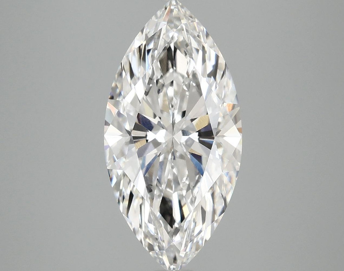 3.08 Carat Marquise Shaped Ideal Cut VVS2 IGI Certified Lab Grown Diamond