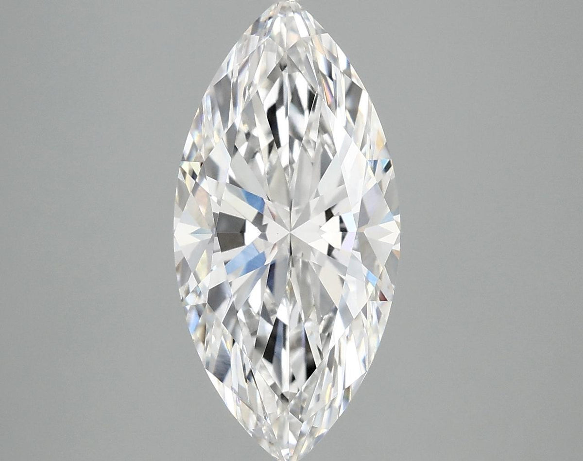 3.08 Carat Marquise Shaped Excellent Cut VVS2 IGI Certified Lab Grown Diamond