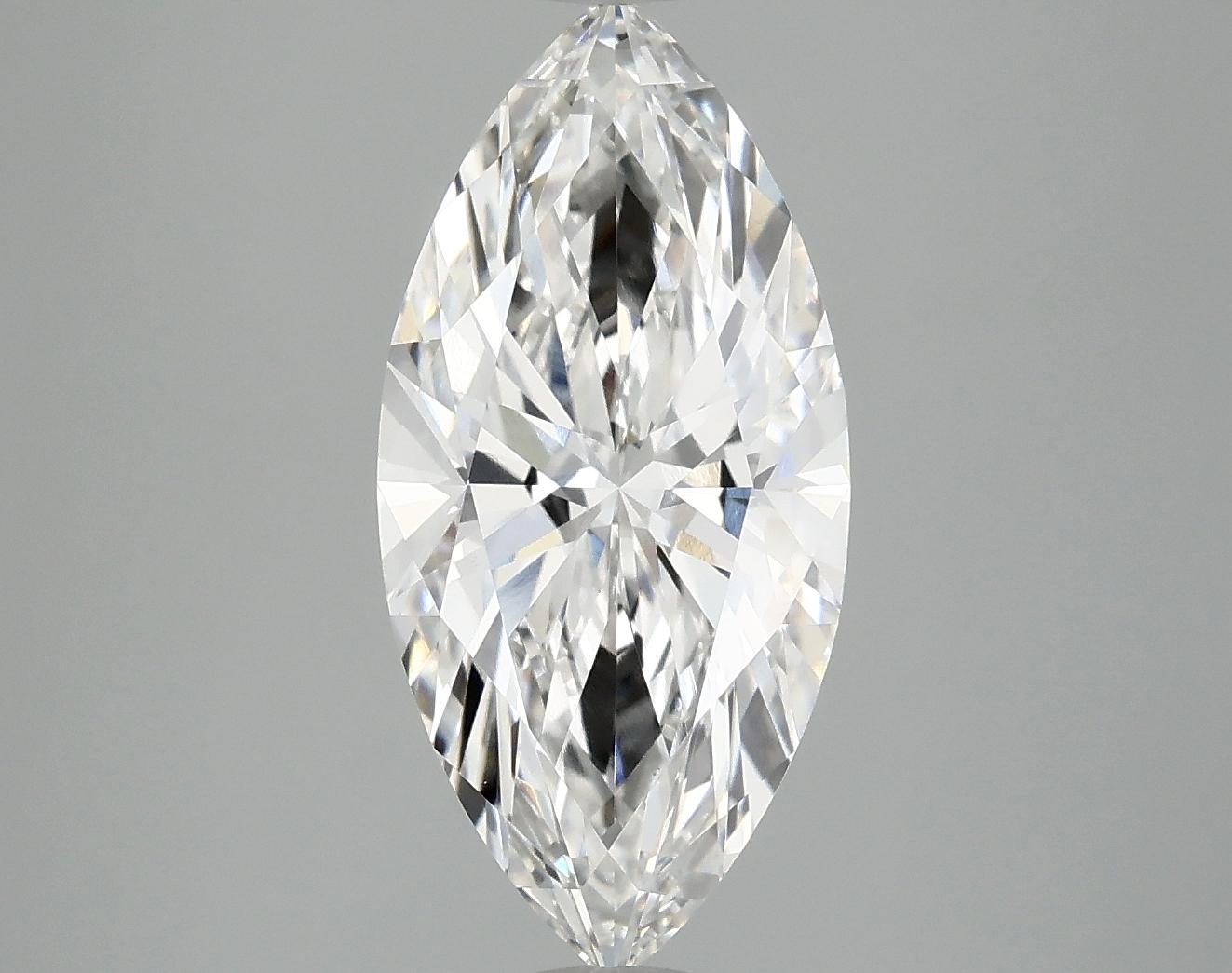 3.1 Carat Marquise Shaped Excellent Cut VVS2 IGI Certified Lab Grown Diamond