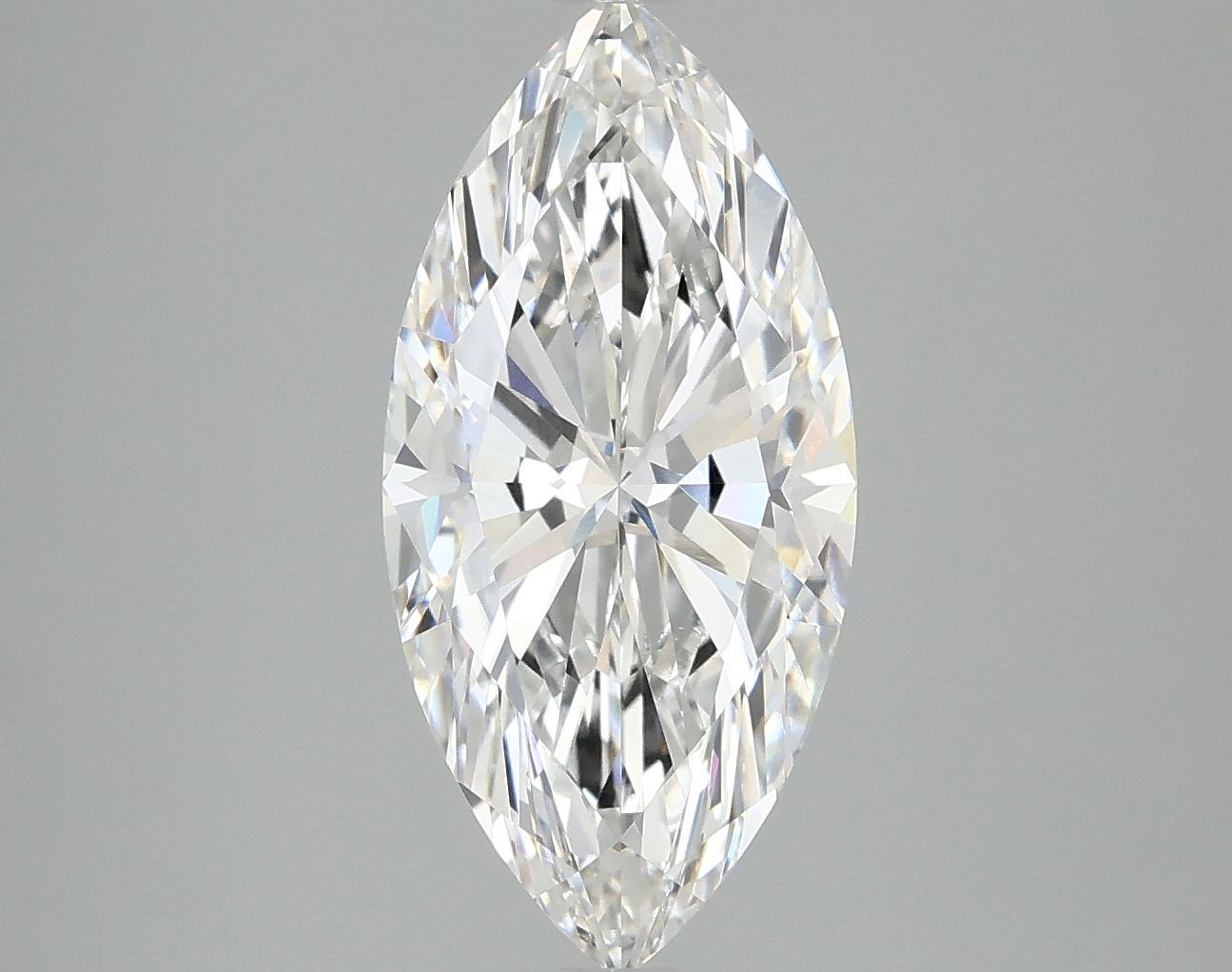 3.03 Carat Marquise Shaped Excellent Cut VVS2 IGI Certified Lab Grown Diamond