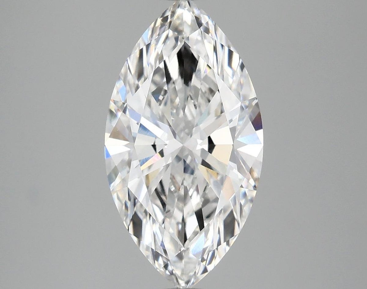 2.98 Carat Marquise Shaped Excellent Cut VVS2 IGI Certified Lab Grown Diamond