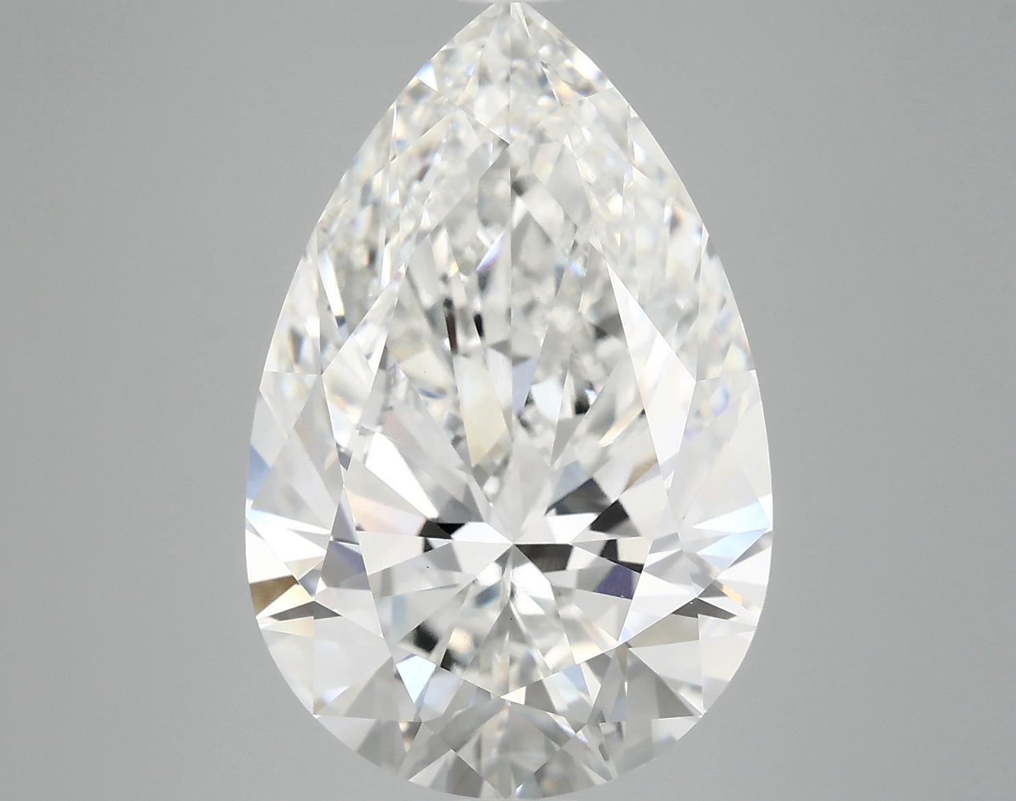 7.24 Carat Pear Shaped Excellent Cut VVS2 IGI Certified Lab Grown Diamond