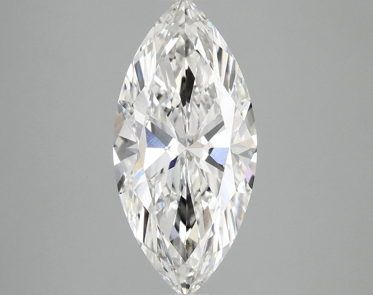 2.97 Carat Marquise Shaped Excellent Cut VVS2 IGI Certified Lab Grown Diamond