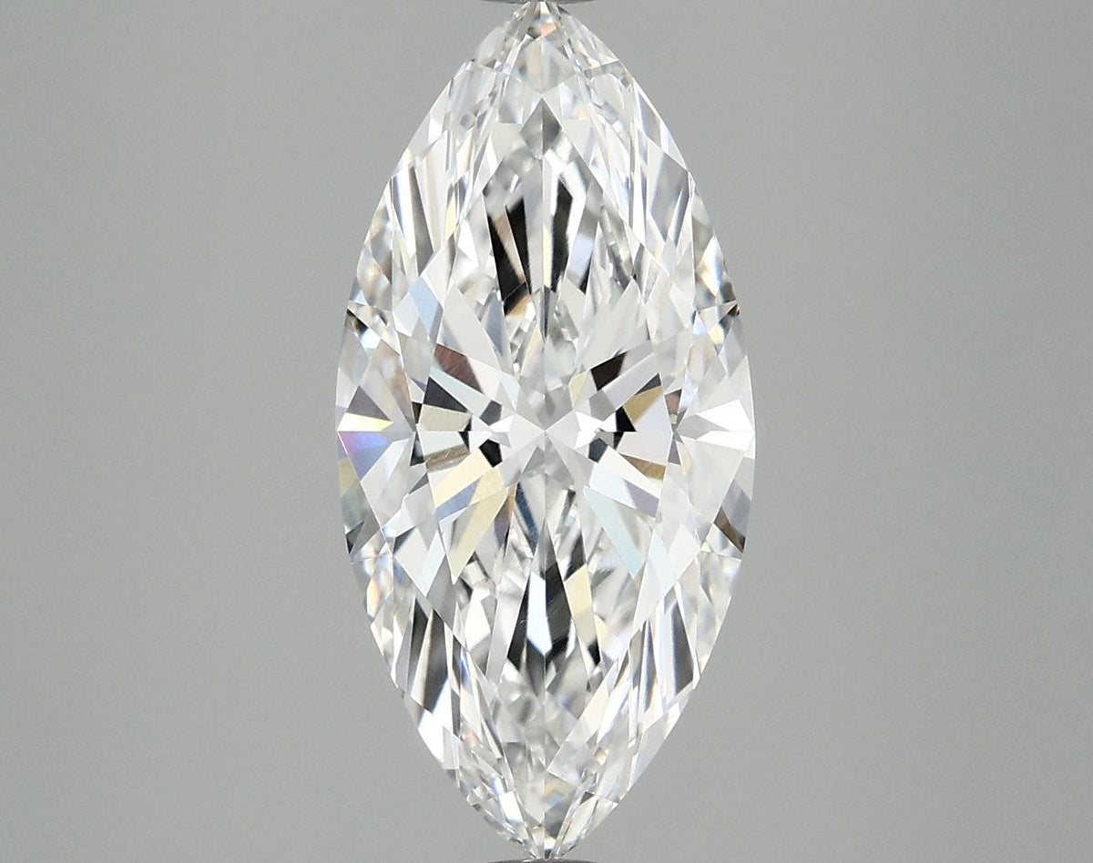 3.06 Carat Marquise Shaped Excellent Cut VVS2 IGI Certified Lab Grown Diamond