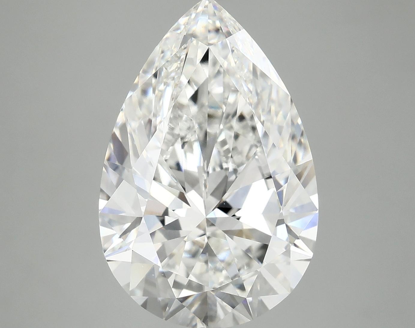 7.19 Carat Pear Shaped Excellent Cut VVS2 IGI Certified Lab Grown Diamond