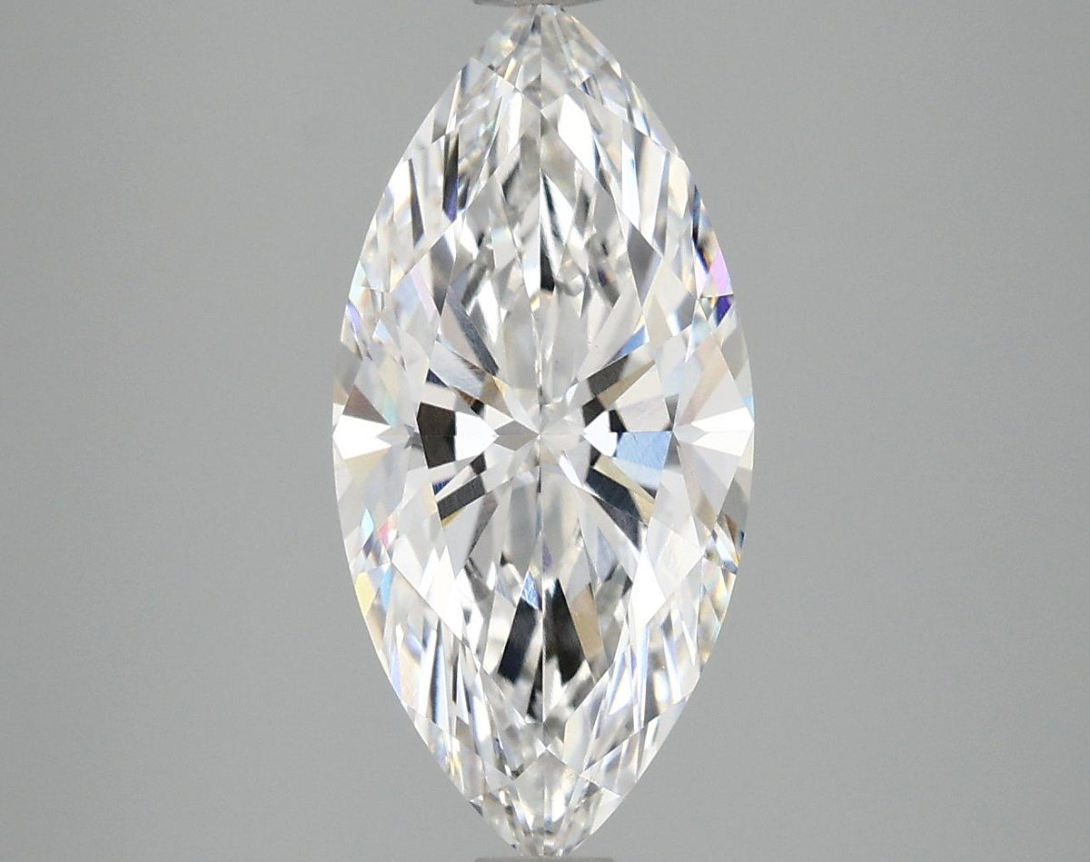 3.07 Carat Marquise Shaped Excellent Cut VVS2 IGI Certified Lab Grown Diamond