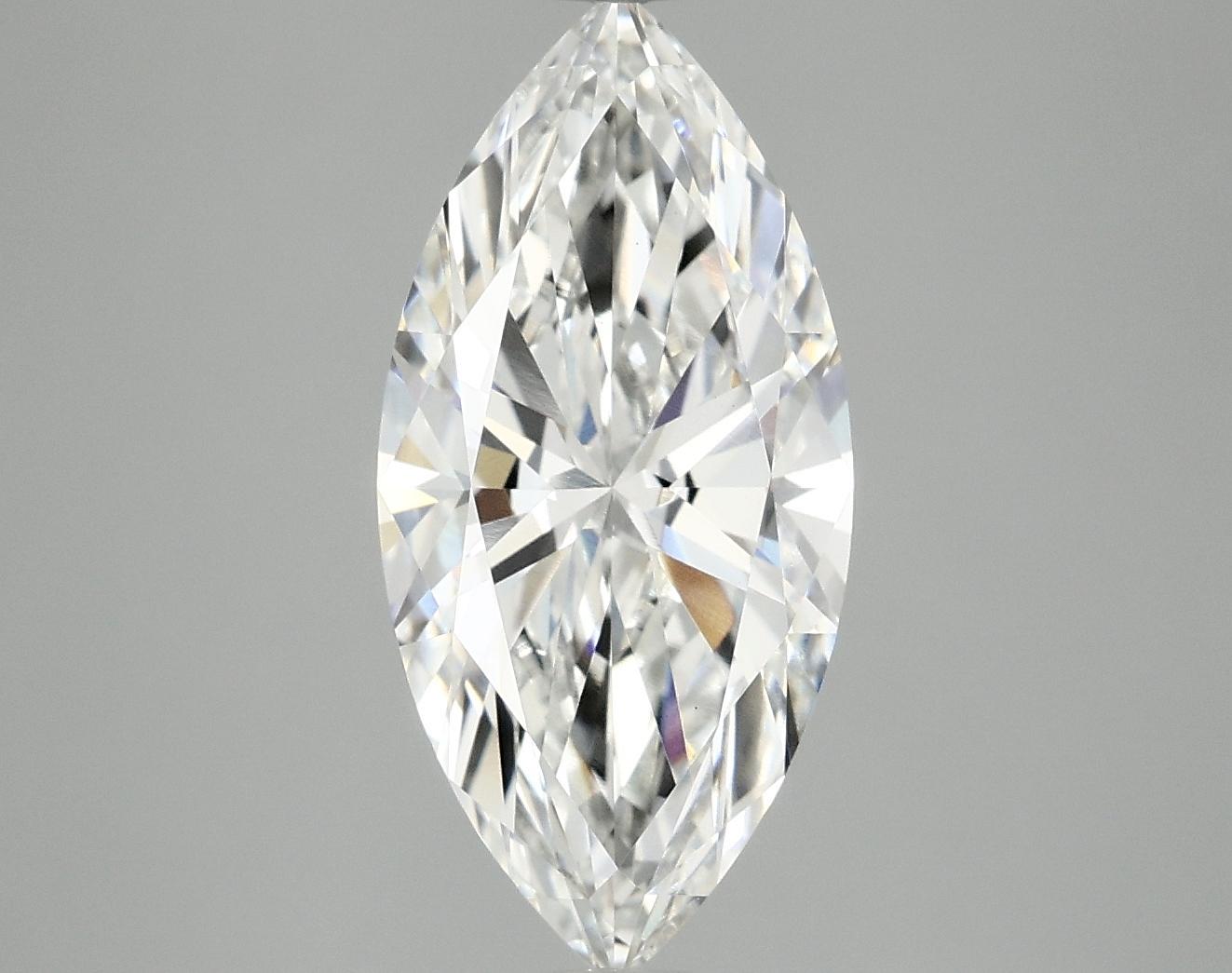 3.0 Carat Marquise Shaped Excellent Cut VVS2 IGI Certified Lab Grown Diamond